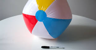 Arrange the piece so that it is perpendicular to your body. 3 Ways To Use Beach Balls In Your Lesson Plans Dollar Tree