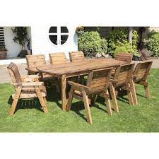 Complete your garden with a beautiful set from our extensive range of garden furniture. 8 Seater Rectangular Garden Dining Set Chair Lawn Patio Outdoor Wooden Furniture Wooden Garden Table Garden Furniture Sets Wooden Garden
