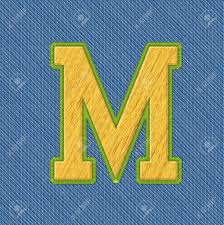 Threadart has a large collection of alphabet machine embroidery designs in the most popular styles. Color Vector Realistic Embroidery Patch Alphabet Editable Colors Letter M Royalty Free Cliparts Vectors And Stock Illustration Image 64447208