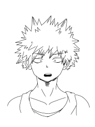 This can be an instant download. Printable Katsuki Bakugo Coloring Pages Anime Coloring Pages Coloring Home