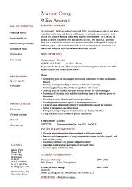 Office Assistant Resume Administration Example Sample References Tying Staff Work Letters