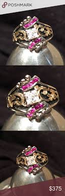 sold bob berg square princess w rubies dot ring dot ring womens jewelry rings women jewelry