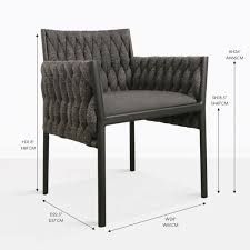 Calvin Outdoor Dining Chair Black Cm In Black Outdoor Furniture Dining Chairs Furniture