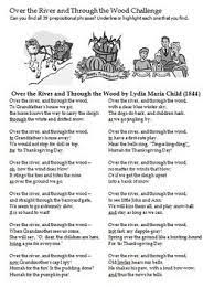 Over The River And Through The Wood Prepositional Phrase C Prepositional Phrase Over The River Phrase