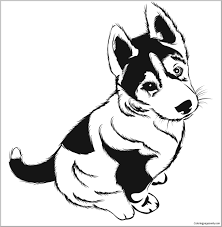 This picture is perfect to usher in. Puppy Coloring Page To Print Coloringbay