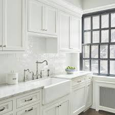 White Subway Tile Silver Hardware Kitchen Renovation Kitchen Remodel Modern Kitchen