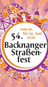 🎉 Backnanger Straßenfest 2026 🎉, 📅🌞 26. Juni bis 29. Juni 2026 und  damit nicht einmal mehr ein halbes Jahr: Zückt Eure Kalender, denn Backnang  feiert wieder seine fünfte Jahreszeit. Vier Tage lang ...