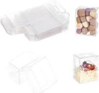 Amazon.com: NBEADS 30 Pcs Transparent Plastic PVC Box, 1.6x1 ...