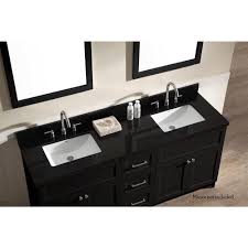 Black Bathroom Vanity Top Ariel Hamlet 73 In Bath Vanity In Black With Granite Vanity Top In Absolute Black With White Basins F073d Ab Vo Blk Black Vanity Bathroom Black Bathroom Bathroom Vanity