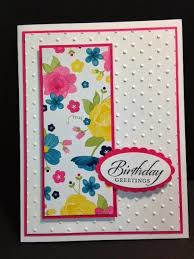 Handmade Birthday Cards For Women A Wetlands Birthday Card Embossed Cards Birthday Cards Diy Birthday Card Sayings