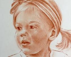 8x10 Retrato personalizado de un color pastel de una persona. Por favor,  indique la elección del lápiz pastel sepia o pastel negro