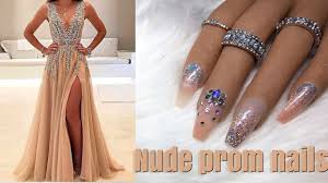 Buy quality acrylic nail supplies trusted by nail artists worldwide. Prom Nails Sparkly Nude Acrylic Nails Youtube