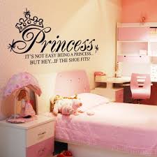 Pink little girls bedroom for sisters. Nursery Decoration Furniture Princess Wall Stickers For Princess Girl Bedroom Wall Decal Diy Mural Free Post Globalgym Parsberg Com
