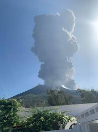 The etna volcano, the largest active volcano in europe, erupted on sunday causing lava to flow as well as large and thick columns of smoke to arise that. Volcano Erupts On Italian Island Of Stromboli Starts Fires World News The Indian Express