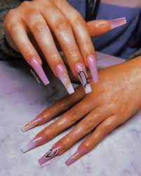 757 Nails By Dime On Instagram Something About Those Capricorns Birthday Freestyle For H 21st Birthday Nails Birthday Nails Long Square Acrylic Nails