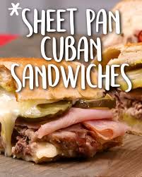 Sheet Pan Cuban Sandwiches Video Video In 2020 Best Sandwich Recipes Cooking Recipes Sandwich Recipes