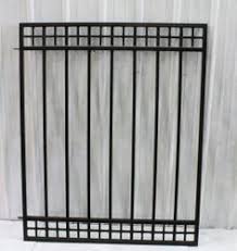5ft Black Chain Link Fence Gate Pin By Alro Steel On Metal Gates And Entrances Wrought Iron Fences Metal Gates Wrought Iron Gates