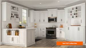 Different cabinet styles come in different sizes, so always ask what sizes a particular cabinet comes in before making any final decisions. Hampton Bay Hampton Satin White Raised Panel Stock Assembled Base Kitchen Cabinet With Drawer Glides 30 In X 34 5 In X 24 In Kb30 Sw The Home Depot