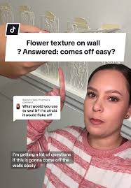 DIY Flower Stencil Wall Painting Tutorial with Roll On Texture