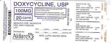 Doxycycline Capsules Usp 50 Mg 75 Mg And 100 Mg
