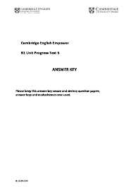 3 boxes to be ticked (answers may vary): Cambridge English Empower B1 Unit Progress Test 5 Answer Key Pdfcoffee Com