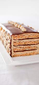 Chocolate Espresso Dacquoise We Made This Elaborate And Impressive Looking Dessert More Approachable By Re Desserts British Baking Show Recipes Small Desserts