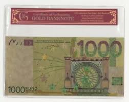 Der aktuelle euro € zu dollar $ (1000 eur/usd) kurs. 1000 Euro Schein 24k Vergoldet 3 Sammlerstuck Mit Zertifikat Ebay