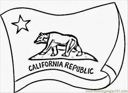 California Bear Flag Coloring Book Drawing Bear Flag Museum Flag Coloring Pages California State Flag California Flag
