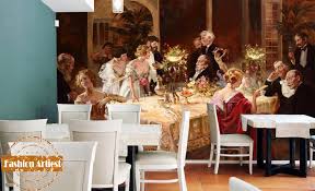 A medieval times feast is the perfect theme for a dinner party! Custom Vintage Oil Painting Wallpaper Mural Europe Medieval Royal Dinner Party Paris Salon Tv Sofa Bedroom Living Room Cafe Bar Painting Wallpaper Oil Painting Wallpaperwallpaper Mural Aliexpress