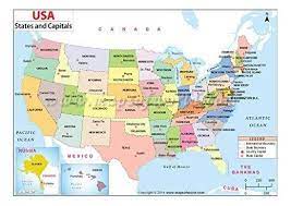 The united states (us) covers a total area of 9,833,520 sq. Mow Amz On Twitter States And Capitals United States Map States And Capitals Map