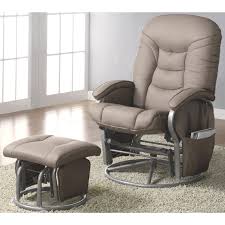 【relaxing lounge chair with ottoman】relax and treat yourself to the utmost in comfort with this our contemporary recliner and ottoman dual set. Adara Swivel Glider Recliner Ottoman Set On Sale Overstock 9318473 Beige