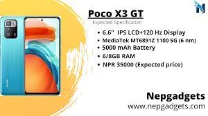 It will be available in three colorways — stargaze black, cloud white, and wave blue. Poco X3 Gt Specification Price In Nepal Nepgadgets