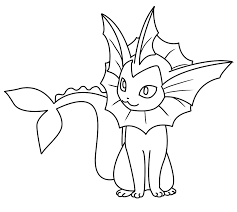 The basic concept of pokemon comes from video games with the same name: Vaporeon Coloring Page By Bellatrixie White On Deviantart