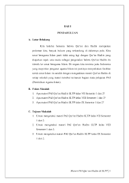 Soal dan kunci jawaban pas kelas 7 mapel. Quran Hadits Kelas 8 Semester 2 Gambar Islami