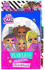 Lol omg dolls includes four characters: Amazon Com Lol Surprise Omg Flawless Fashion Sketchbook By Horizon Group Usa Diy Craft Kit Learn Pattern Making Drawing Includes Sketchbook Stencils Art Pages Repositionable Stickers More Toys Games
