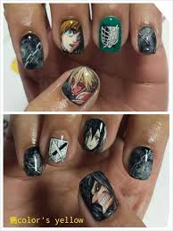 Attack On Titan Nails Anime Nails Attack On Titan Nail Art