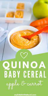 Quinoa Baby Cereal With Carrot Apple Easy To Make Recipe Easy Baby Food Recipes Baby Food Recipes Healthy Baby Food