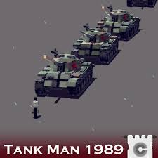 Tank man , or the unknown protester , is the nickname of an anonymous man who stood in front of a column of tanks on june 5, 1989, the morning after the chinese military had suppressed the tiananmen square protests of 1989 by force. Tank Man Album On Imgur