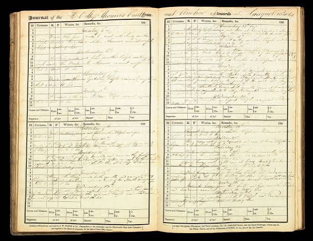 Ships log of the East Indiaman 'Thomas Coutts' for 1828 - Daniel Crouch Rare Books