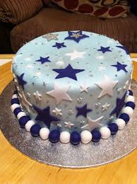 Hang birthday cake ornaments from zazzle on your tree this holiday season. Christmas Cake Decoration Blue And White Novocom Top