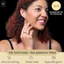 Amazon.com: MAX + STONE Solid 10K Gold Rings for Women