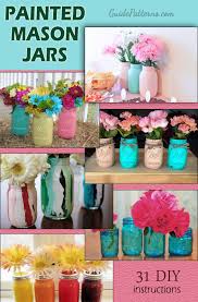 6.5 mason jar cloth covers, farmhouse floral, set of 12, choose your ribbon color, jar decoration kit, mason jar gifts, canning supplies charmcottagefabrics 5 out of 5 stars (686) 31 Painted Mason Jars Guide Patterns