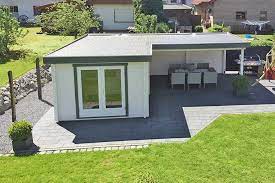 Gartenhaus holstein mit terrasse und flachdach dieses hochwertige. Ein Stuck Urlaub Zuhause Flachdach Gartenhaus Quinta