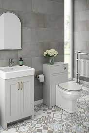 How Would A Modern Traditional Grey Bathroom Look In Your Home This Exquisite Small Grey Bathroo Light Grey Bathrooms Grey Bathroom Tiles Small Grey Bathrooms