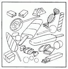 coloriage bonbons et friandises bonbon sucette caramel 10 colorir desenhos doces de hibou