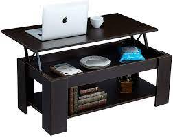 Mario paid careful attention to the aesthetic and functionality of this piece and designed a round lift top coffee table that is striking, functional, and offers ample storage space. Buy Erommy Lift Top Coffee Table Rustic Coffee Table Lift Tabletop With Hidden Compartment Pop Up Storage Cocktail Table With Adjustable Steel Frame Dining Table For Living Room Brown Online In Turkey 983144529