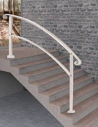Serving los angeles county since 1978. Amazon Com Metty Metal Outdoor Stair Railing Black Handrails For Outdoor Steps 5 Step Handrail Fits 1 To 5 Steps Transitional Handrail With Stair Railing Kit Black 5ft Red Home Improvement