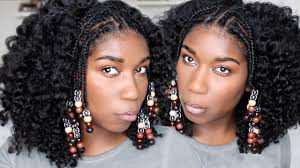 View and try on short, medium and long braided hairstyles from celebrities and salons around the world. Festival Natural Hairstyle Braids Beads Fulani Inspired Youtube