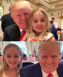 President Trump with his granddaughter Chloe