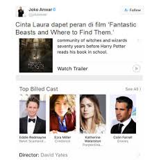Radio Untar Cinta Laura Main Film Spin Off Harry Potter